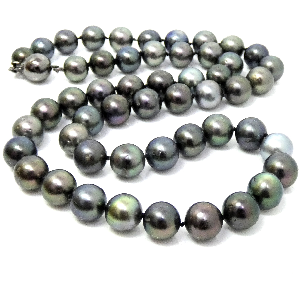 Multicoloured Round Tahitian Pearls Necklace